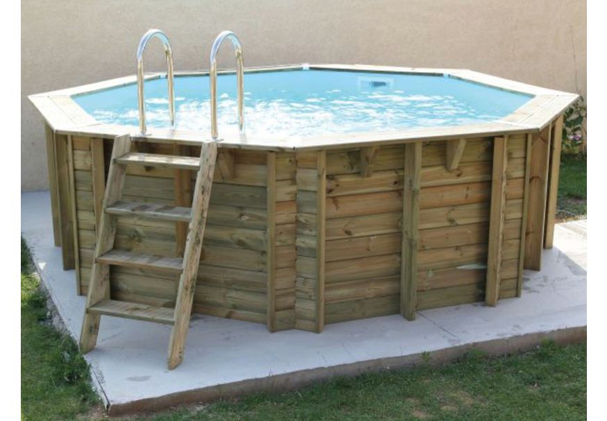 Foto van Ubbink Océa 430 x 120 cm compleet met blauwe liner en uitrusting