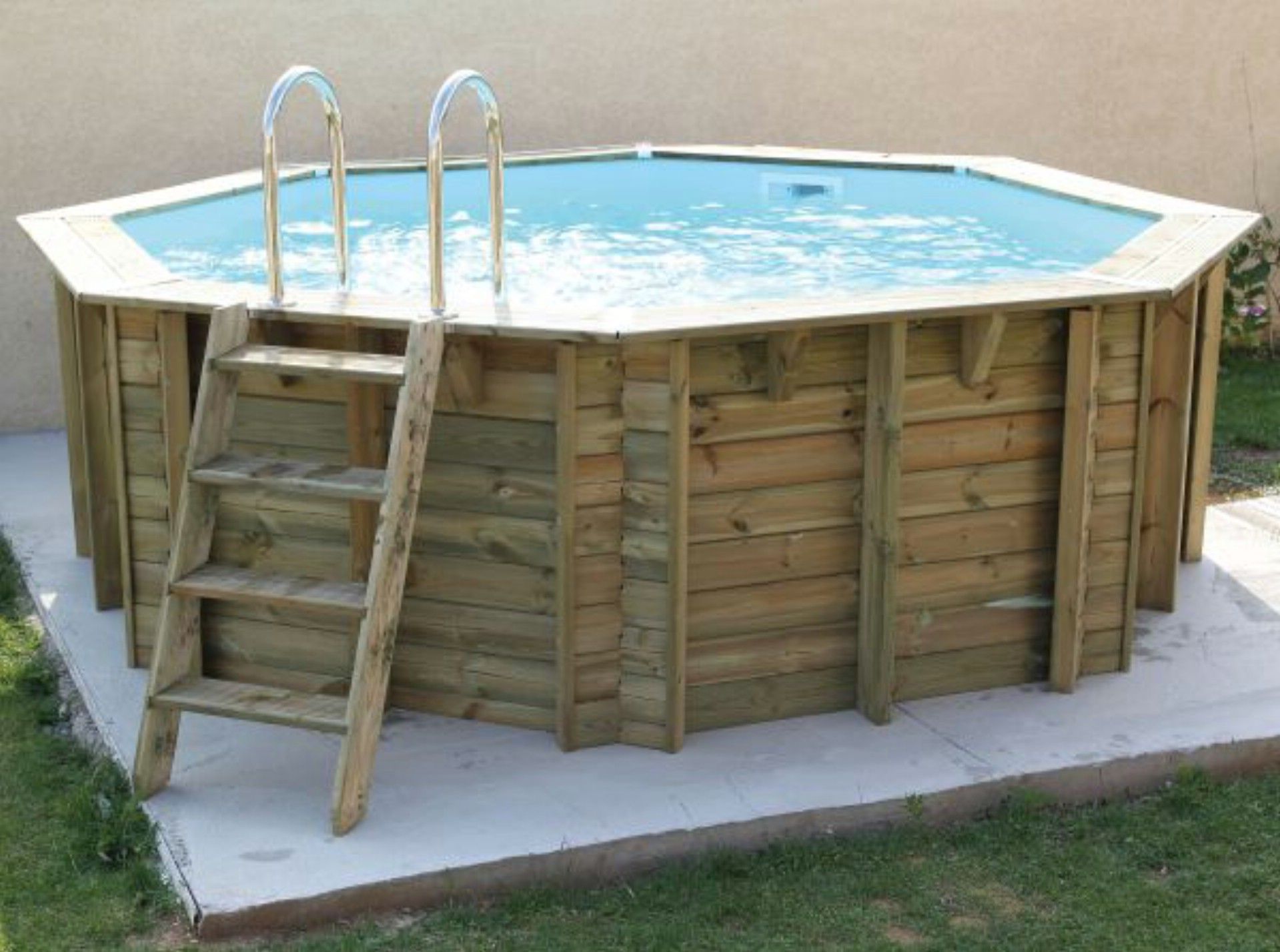 Foto van Ubbink Océa 430 x 120 cm houten zwembad