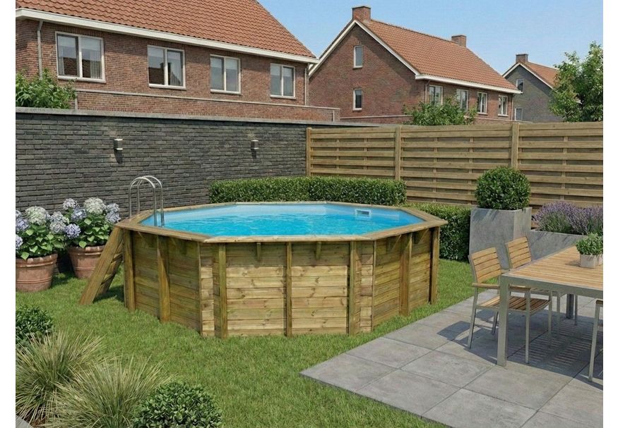 Foto von Ubbink Océa 430 x 120 cm mit blauer Innenfolie und Zubehör