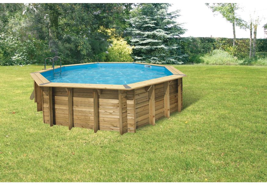 Ubbink Océa 580 x 130 cm compleet met blauwe liner en uitrusting Foto van Ubbink Océa 580 x 130 cm compleet met blauwe liner en uitrusting