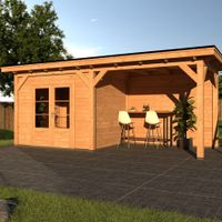 Foto van Duxwood Douglas tuinhuis met overkapping Sion