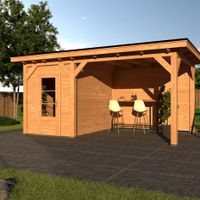 Foto der Duxwood Douglasien Gartenhaus mit Terrasse Sion