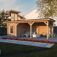 Foto van Duxwood Douglas tuinhuis met overkapping Sion