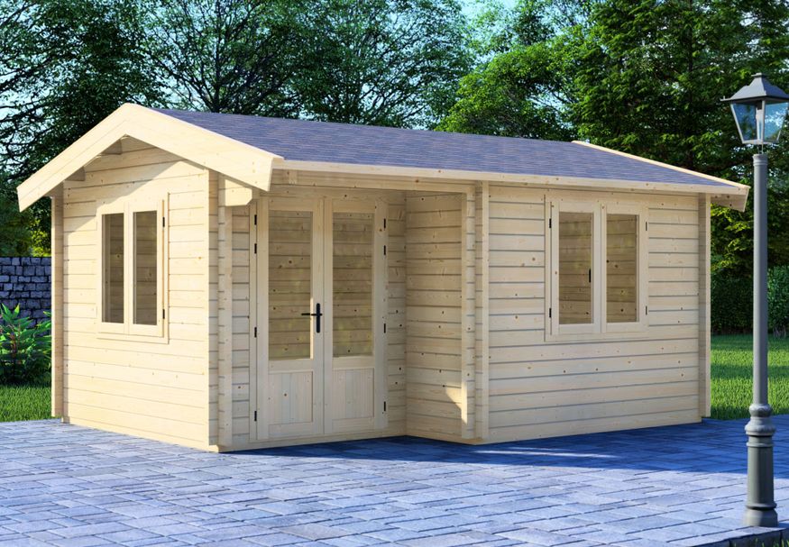 Graed Chalet Little Excited 500x400 cm - 68 mm Foto van Graed Chalet Little Excited 500x400 cm - 68 mm