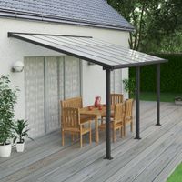 Foto van Palram - Canopia Olympia Aluminium Veranda grijs