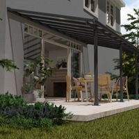 Foto van Palram - Canopia Olympia Aluminium Veranda grijs