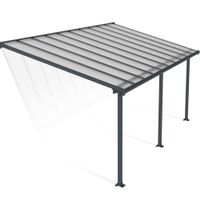 Foto van Palram - Canopia Olympia Aluminium Veranda grijs
