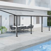 Foto van Palram - Canopia Olympia Aluminium Veranda grijs