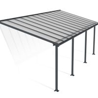 Foto van Palram - Canopia Olympia Aluminium Veranda grijs