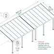 Foto van Palram - Canopia Olympia Aluminium Veranda 3X8.51 grijs