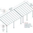 Foto van Palram - Canopia Olympia Aluminium Veranda 3X9.71 grijs