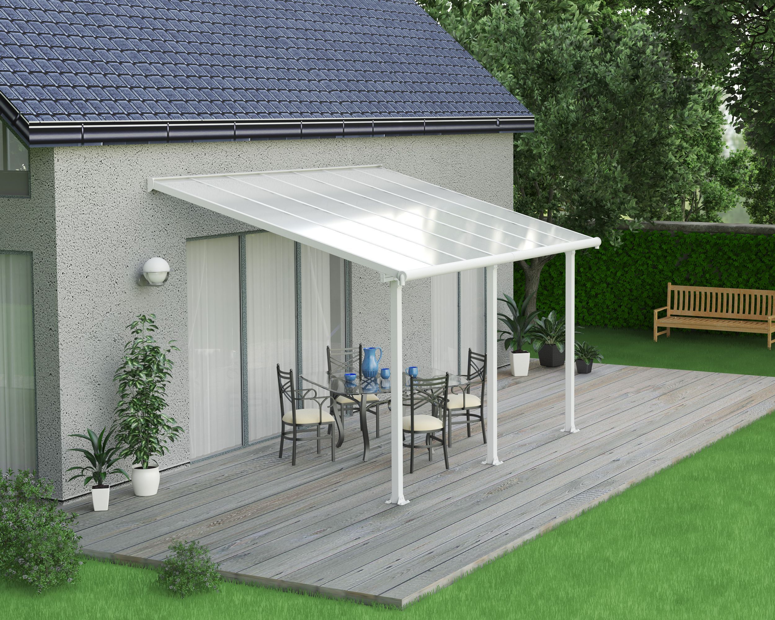 Foto van Palram - Canopia Olympia Aluminium Veranda wit