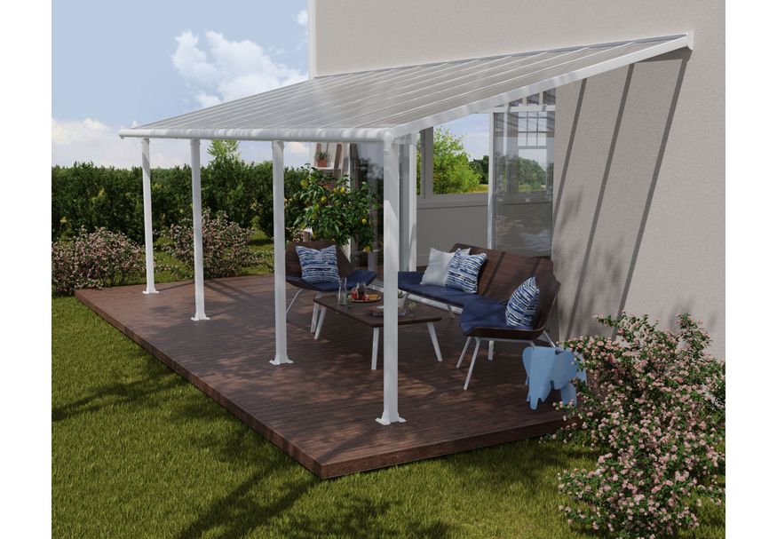 Palram - Canopia Olympia Aluminium Überdachung 3X7.30 Weiß Foto von Palram - Canopia Olympia Aluminium Überdachung 3X7.30 Weiß