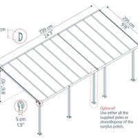 Foto van Palram - Canopia Olympia Aluminium Veranda wit