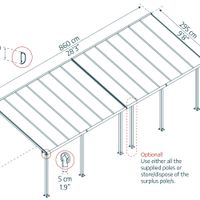 Foto van Palram - Canopia Olympia Aluminium Veranda wit