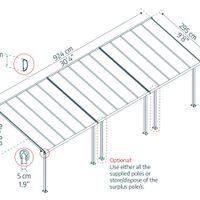 Foto van Palram - Canopia Olympia Aluminium Veranda wit