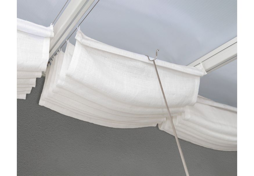 Palram - Canopia Verstelbare Zonwering Gordijn 3x9,71 Wit* Foto van Palram - Canopia Verstelbare Zonwering Gordijn 3x9,71 Wit*