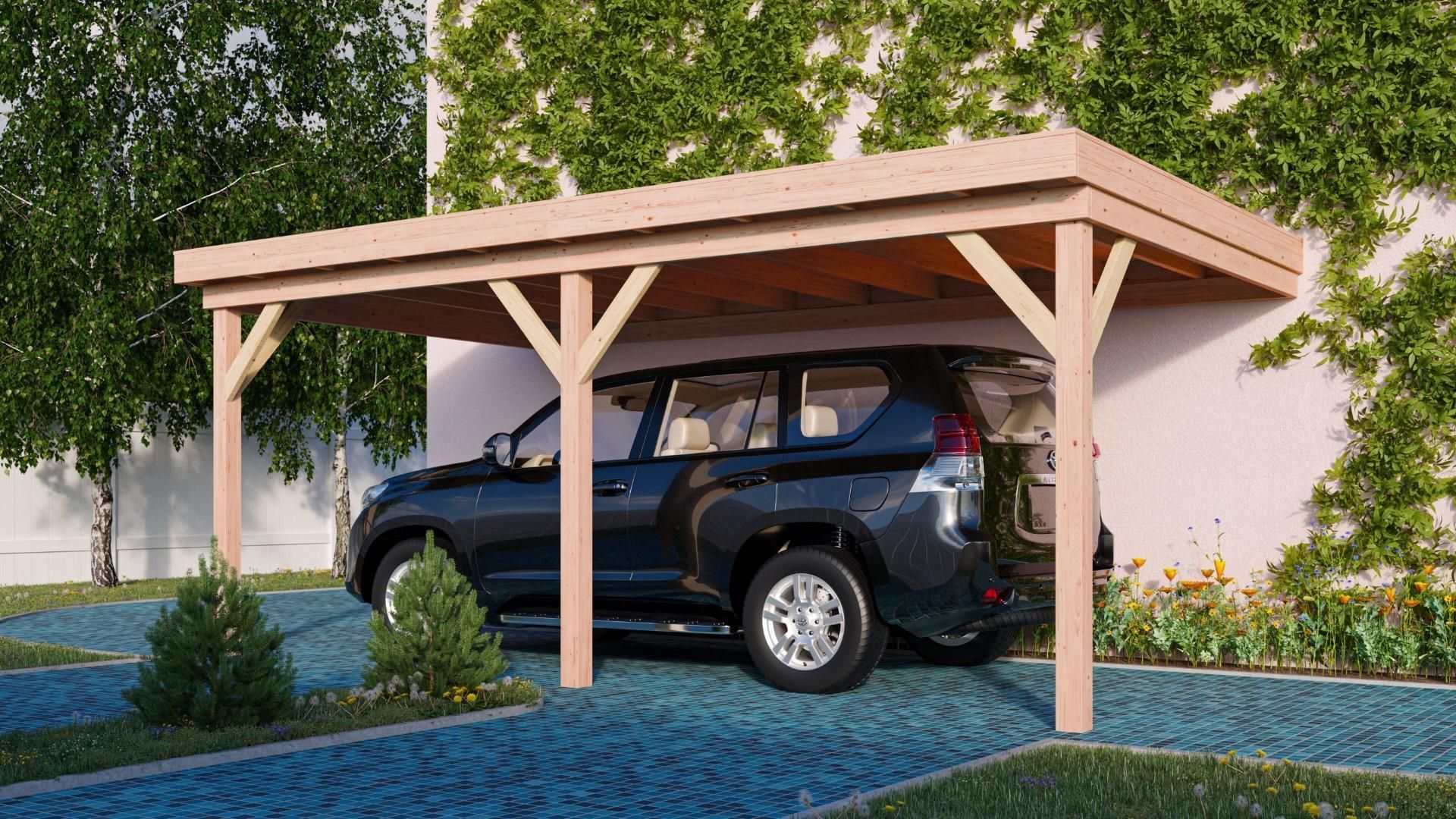 Foto van WoodAcademy douglas carport Opaal