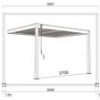 Foto van Porchenzo Paros Wall aluminium veranda 3x4 - antraciet