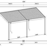 Foto van Porchenzo Orion Wall aluminium veranda - wit