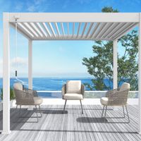 Foto der Porchenzo Paros Aluminium Überdachung - Weiẞ