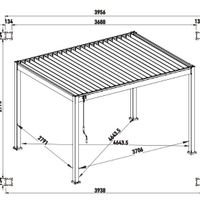 Foto van Porchenzo Orion aluminium overkapping - wit