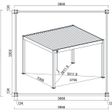 Foto van Porchenzo Paros Max aluminium overkapping 3.6x4 - wit