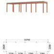 Foto van Trendhout Buitenverblijf Palermo 1075x255 cm