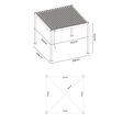 Foto van Porchenzo Paros Classic aluminium overkapping 3x3 - antraciet