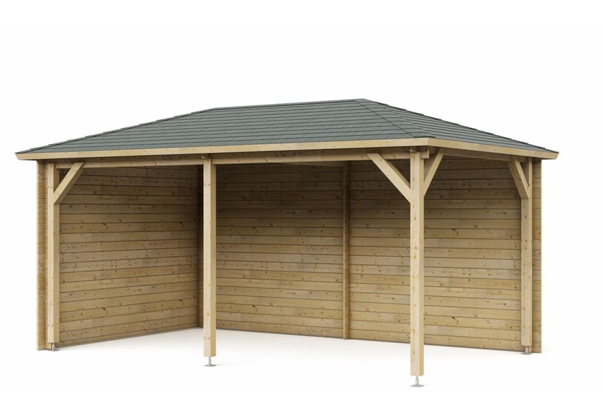 Interflex paviljoen P3050 - geïmpregneerd Foto van Interflex paviljoen P3050 - geïmpregneerd