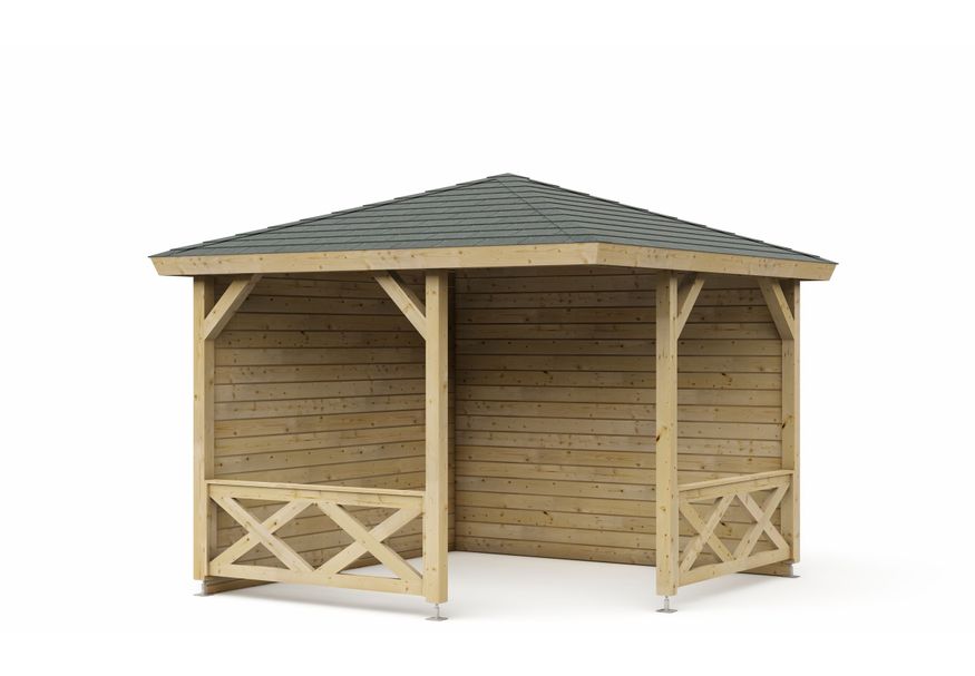 Interflex paviljoen P3055 - geïmpregneerd Foto van Interflex paviljoen P3055 - geïmpregneerd
