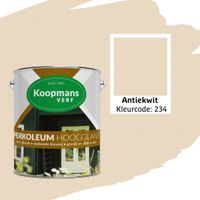 Foto der Koopmans Perkoleum Farbe - Antiekweiß 234 - 2.5L Hochglanz