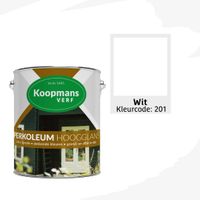 Foto van Koopmans Perkoleum Wit Hoogglans Dekkend 2.5L