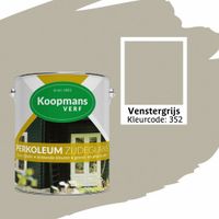 Foto van Koopmans Perkoleum Venstergrijs Zijdeglans Dekkend 2.5L