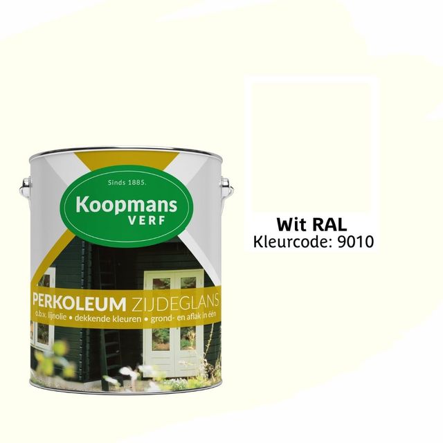 Foto der Koopmans Perkoleum - Weiß RAL 9010 - 2.5L Seidenglanz