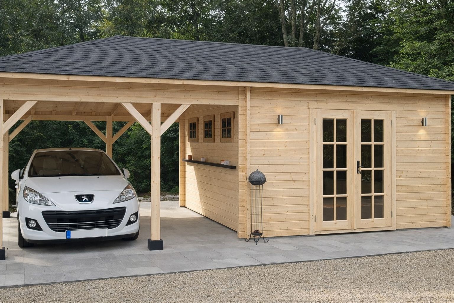 Foto van Azalp Houten Carport Peter