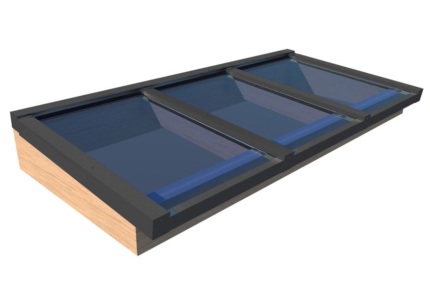 Lichtstraat Douglas Duplo Lessenaars 2402 x 1000 mm - Antraciet Foto van Lichtstraat Douglas Duplo Lessenaars 2402 x 1000 mm - Antraciet