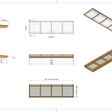 Foto van Lichtstraat Douglas Duplo Lessenaars 3222 x 750 mm - Wit
