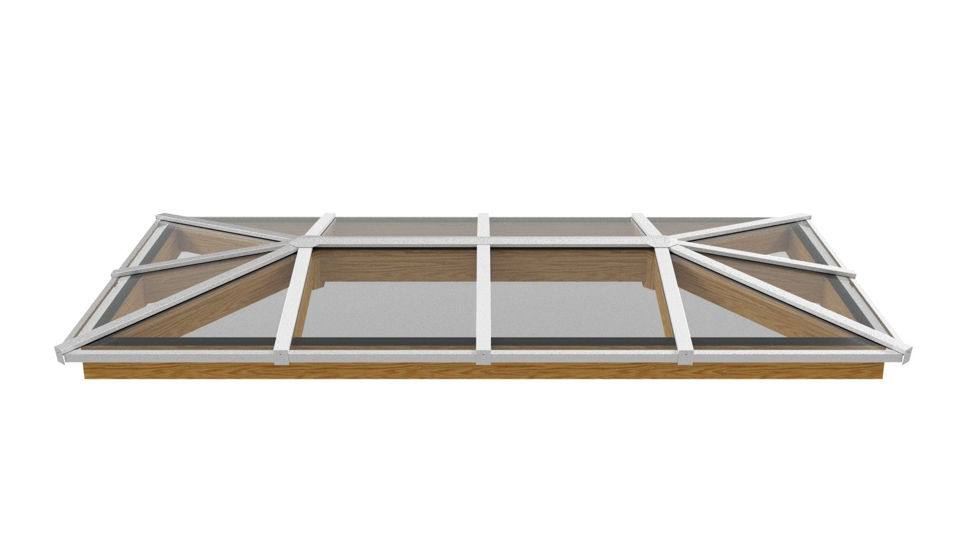 Foto van Pext douglas lichtstraat schilddak - wit