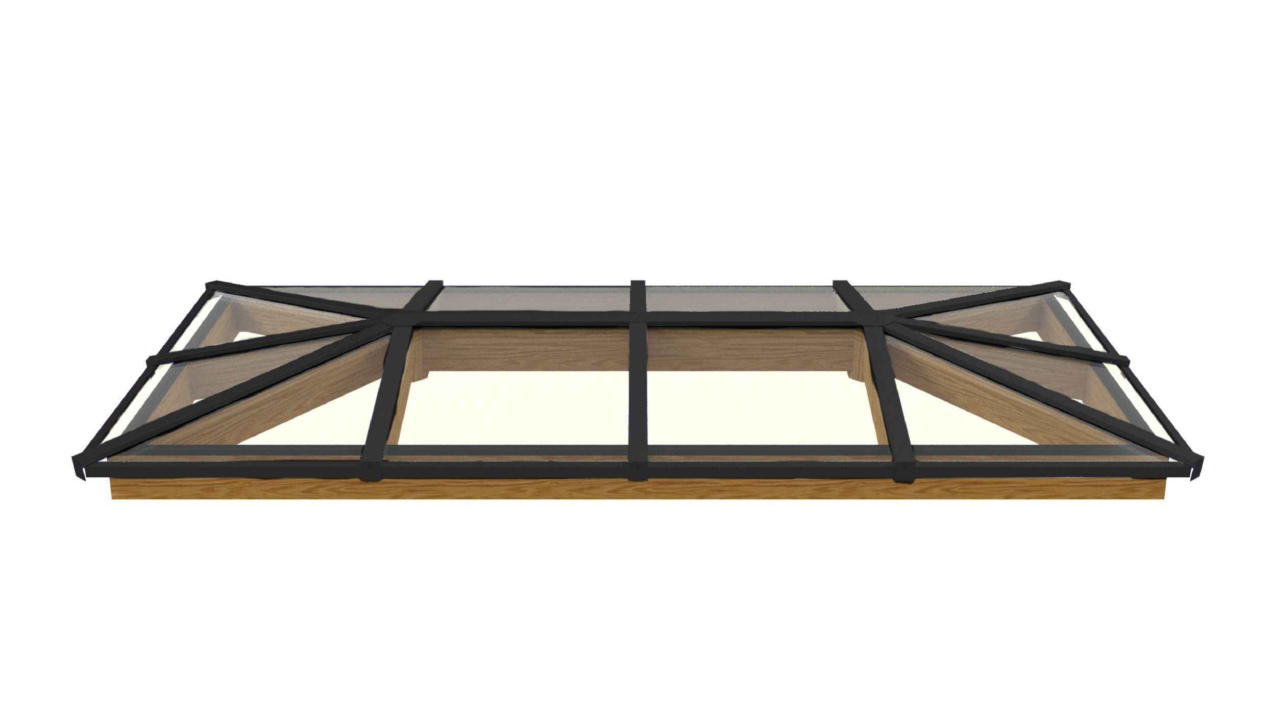 Foto van Pext douglas lichtstraat schilddak - zwart