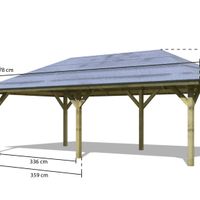 Foto der Karibu 68846 Gartenlaube Kirn 3 - Hochdruck Imprägniert