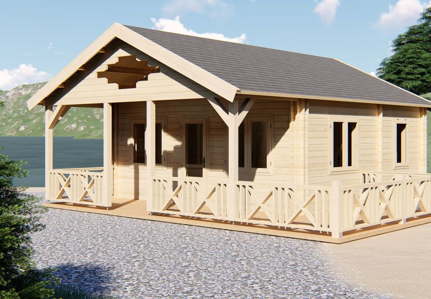 Graed Chalet Pleasant 1200x595 cm - 44 mm Foto van Graed Chalet Pleasant 1200x595 cm - 44 mm