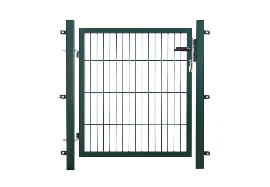 Poort compleet enkel groen 100x100 Foto van Poort compleet enkel groen 100x100