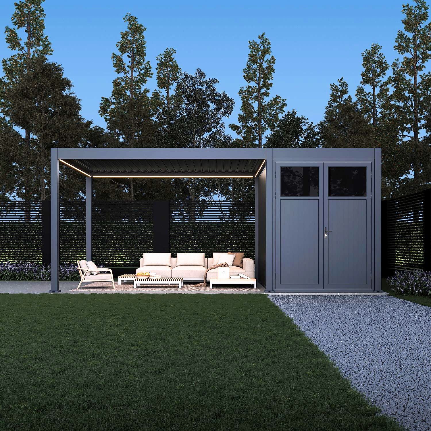 Foto van Porchenzo E-Paros met berging - antraciet