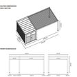 Foto van Porchenzo e-Paros met berging 6x3 - teak