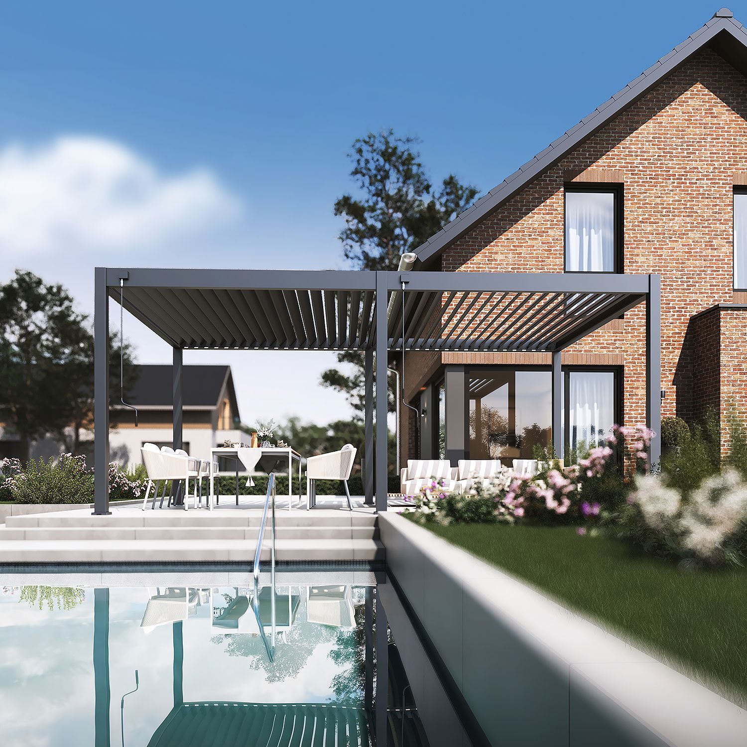 Foto van Porchenzo Paros Max aluminium overkapping