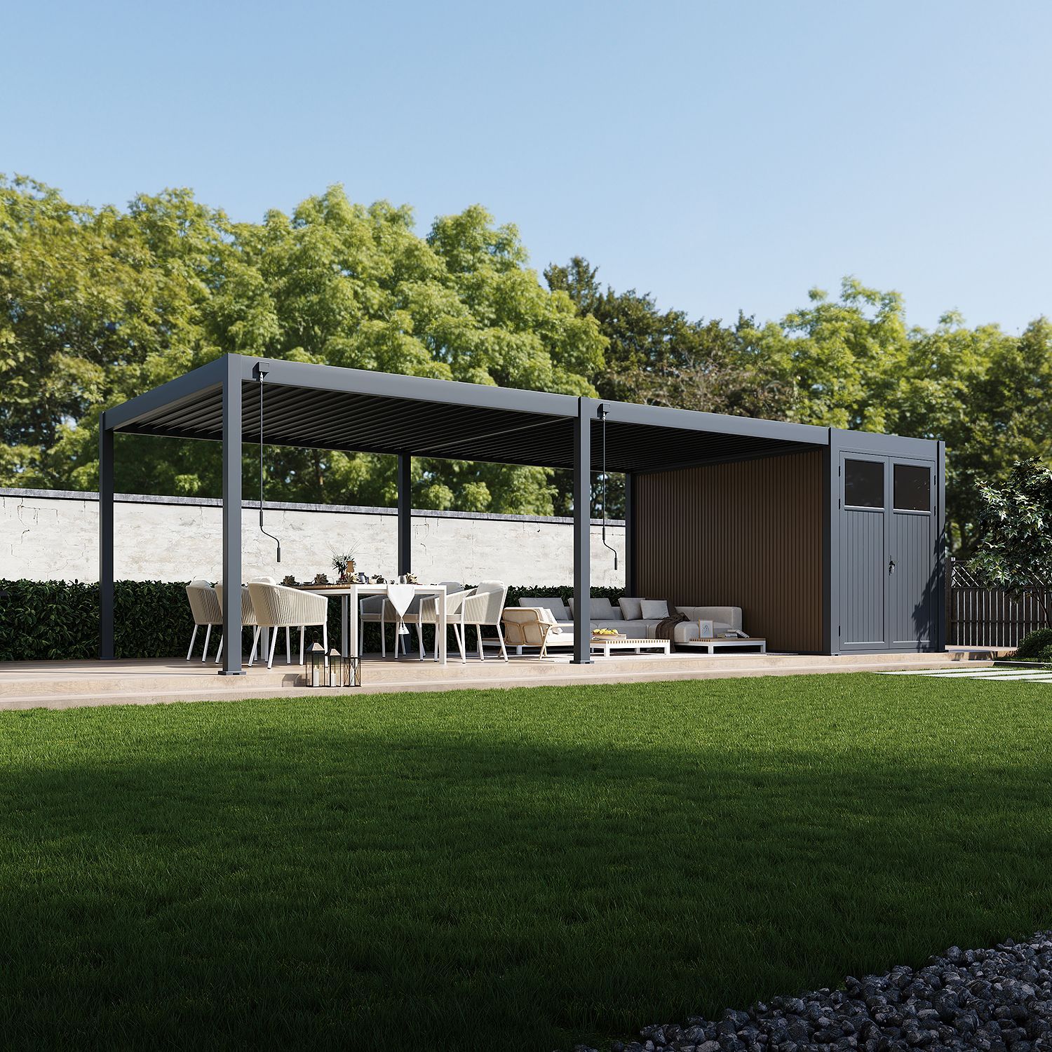 Foto van Porchenzo Paros Max met berging - teak