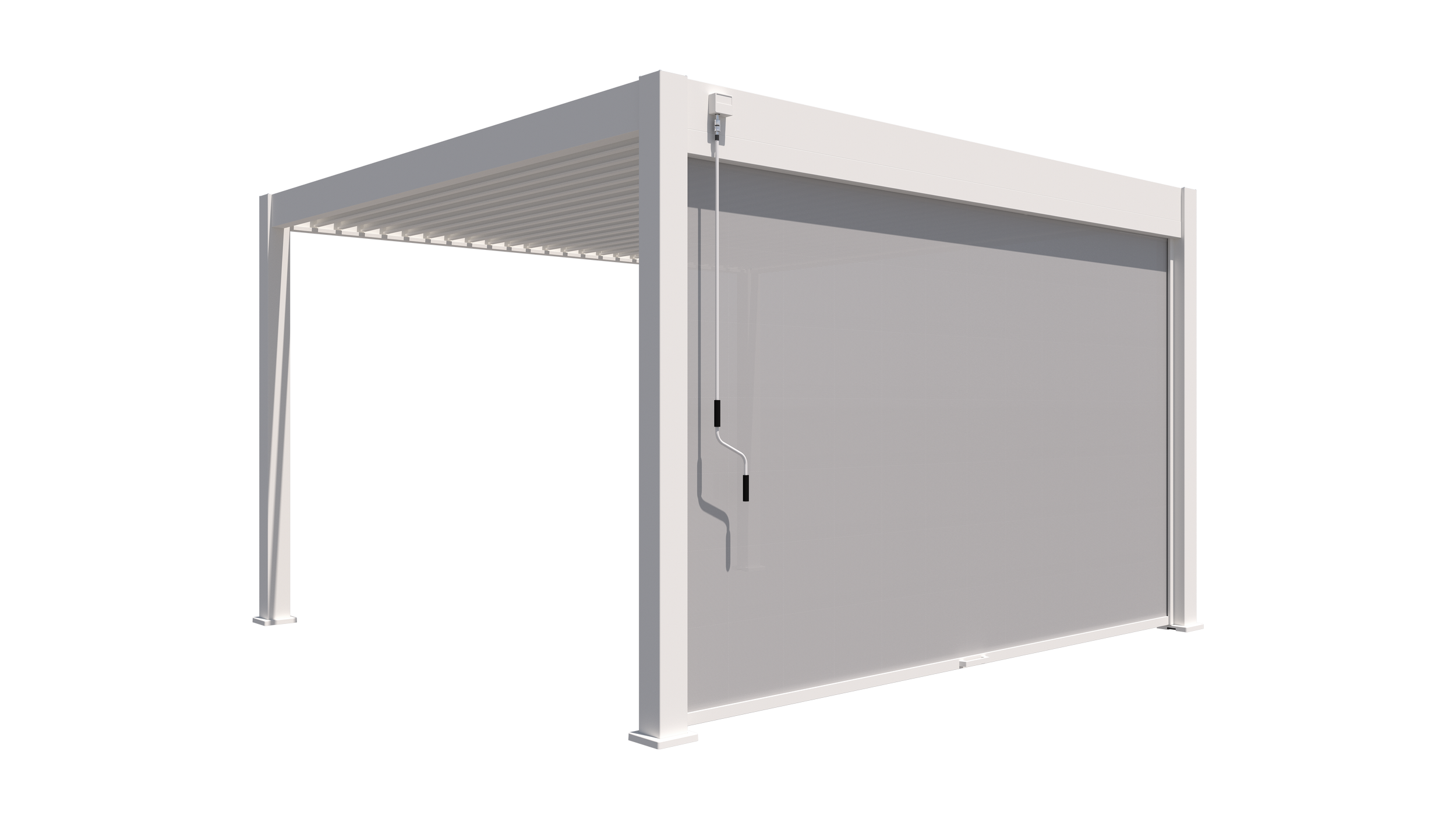 Foto van Porchenzo Paros windscherm 265 cm - wit