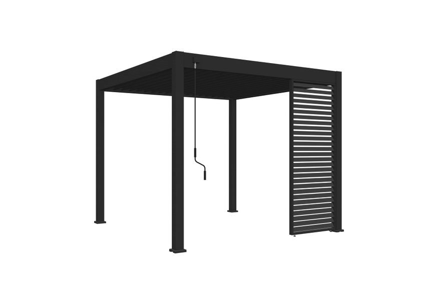 Foto van Porchenzo horizontale shutter paneel 123 cm - antraciet