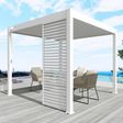 Foto van Porchenzo horizontale shutter paneel 123 cm - wit